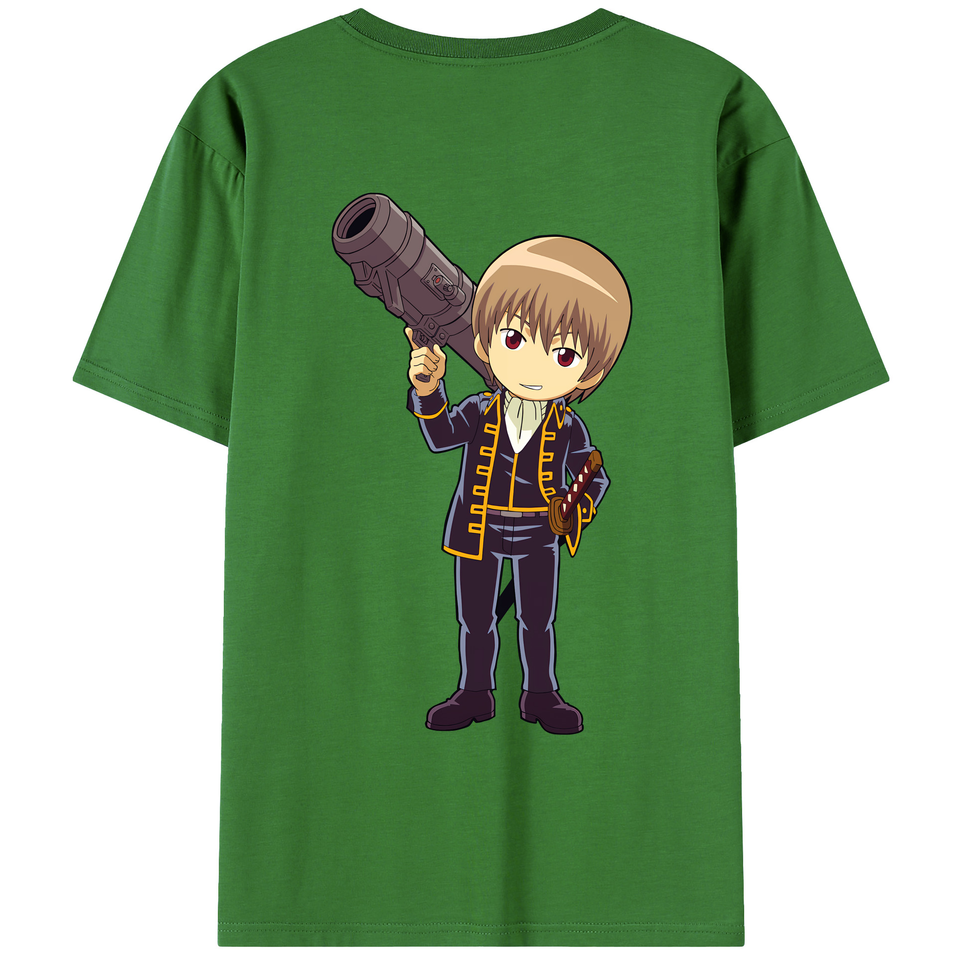 （画像用） ぎんたま 坂田銀時（さかたぎんとき） 神楽 志村新八（しむら しんぱち） GINTAMA Sakata Gintoki Kagura Shimura Shinpachi レディース半袖Tシャツ(バックプリント)